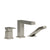 Riobel TUS16 Kubik 3-Hole Pressure Balance Deck Mount Tub Filler Trim