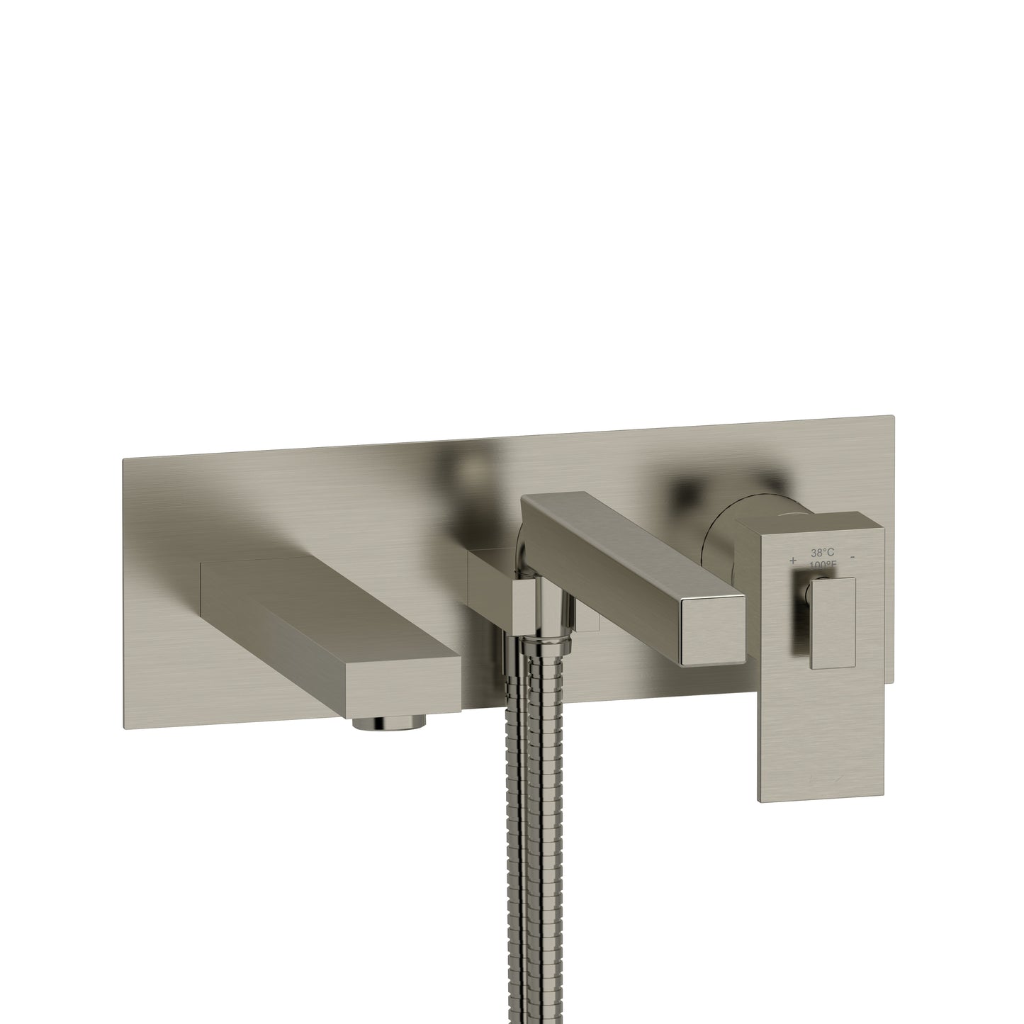 Riobel TUS21 Kubik Wall Mount Thermostatic/Pressure Balance Tub Filler Trim