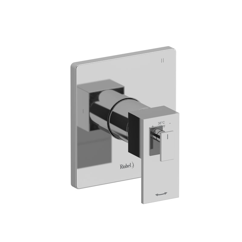 Riobel TUS47 Kubik 1/2" Therm & Pressure Balance Trim With 3 Functions