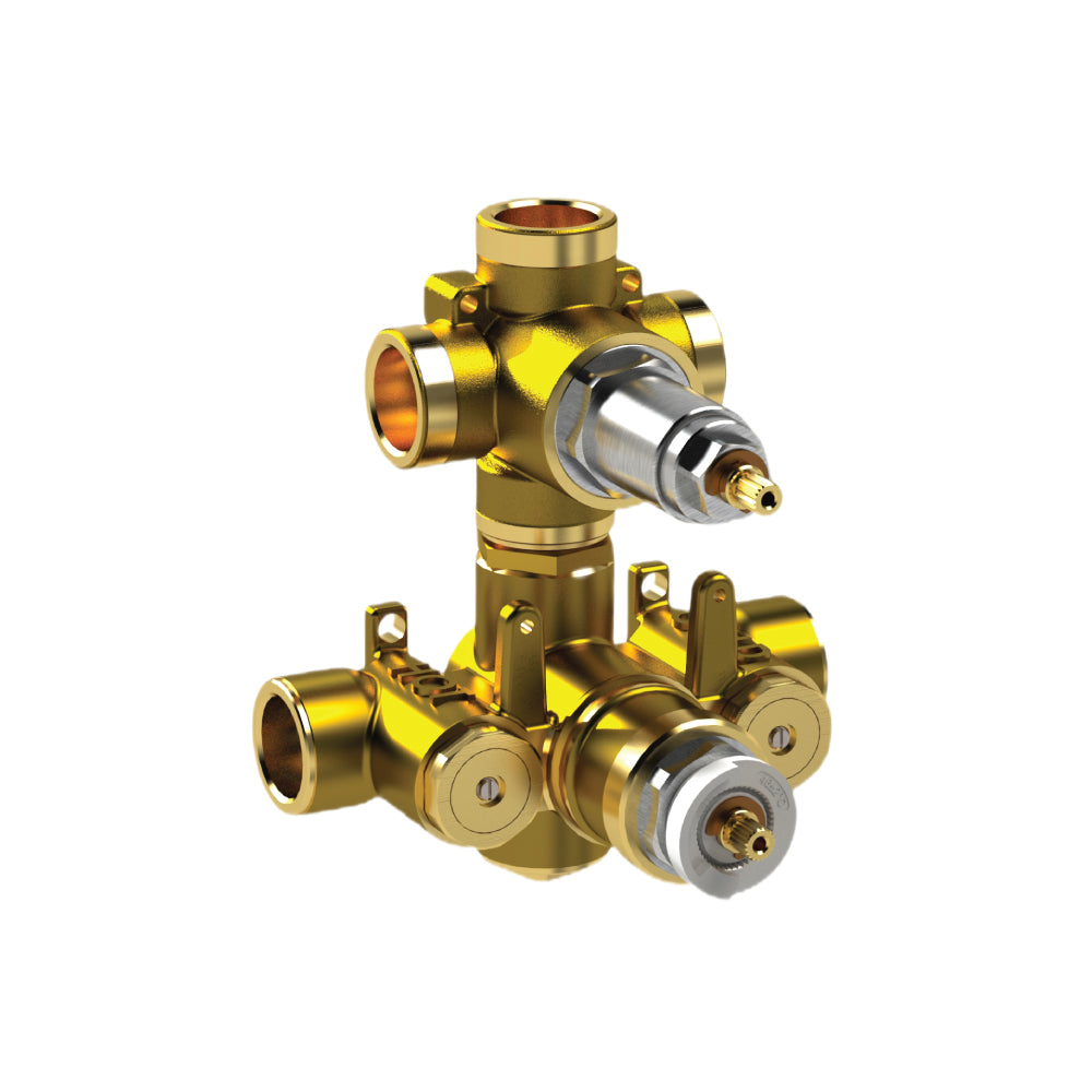 Flusso TVH.4301F 3/4" Thermostatic Valve - 3 Outputs