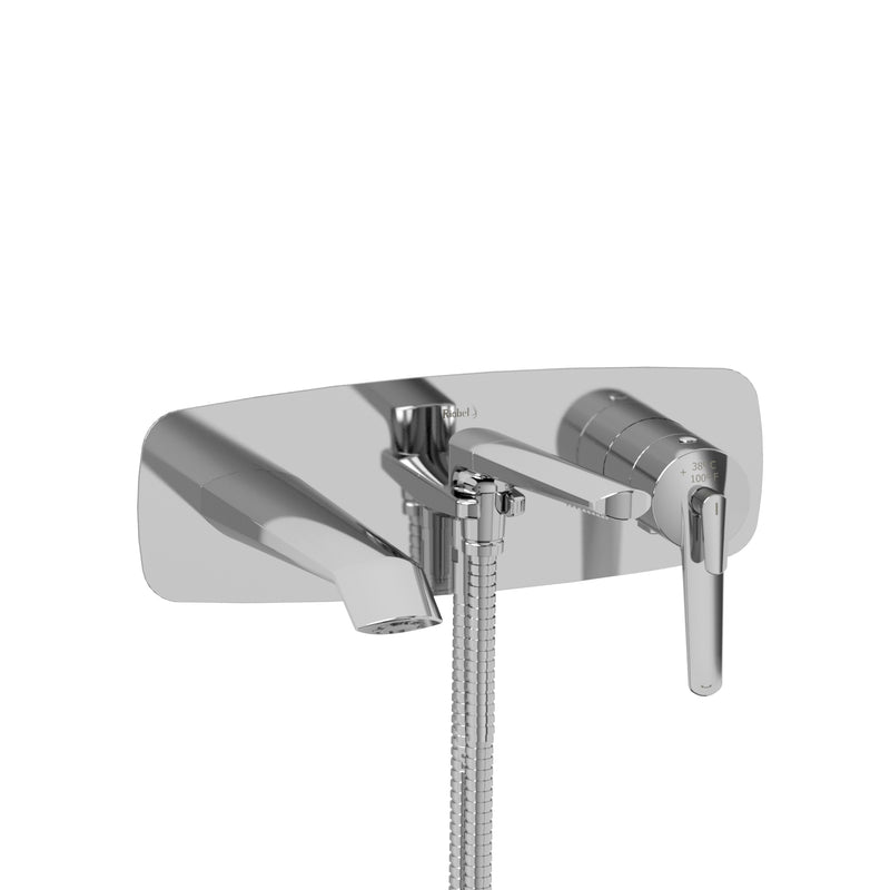Riobel TVY21C Wall Mount Thermostatic/Pressure Balance Tub Filler Trim