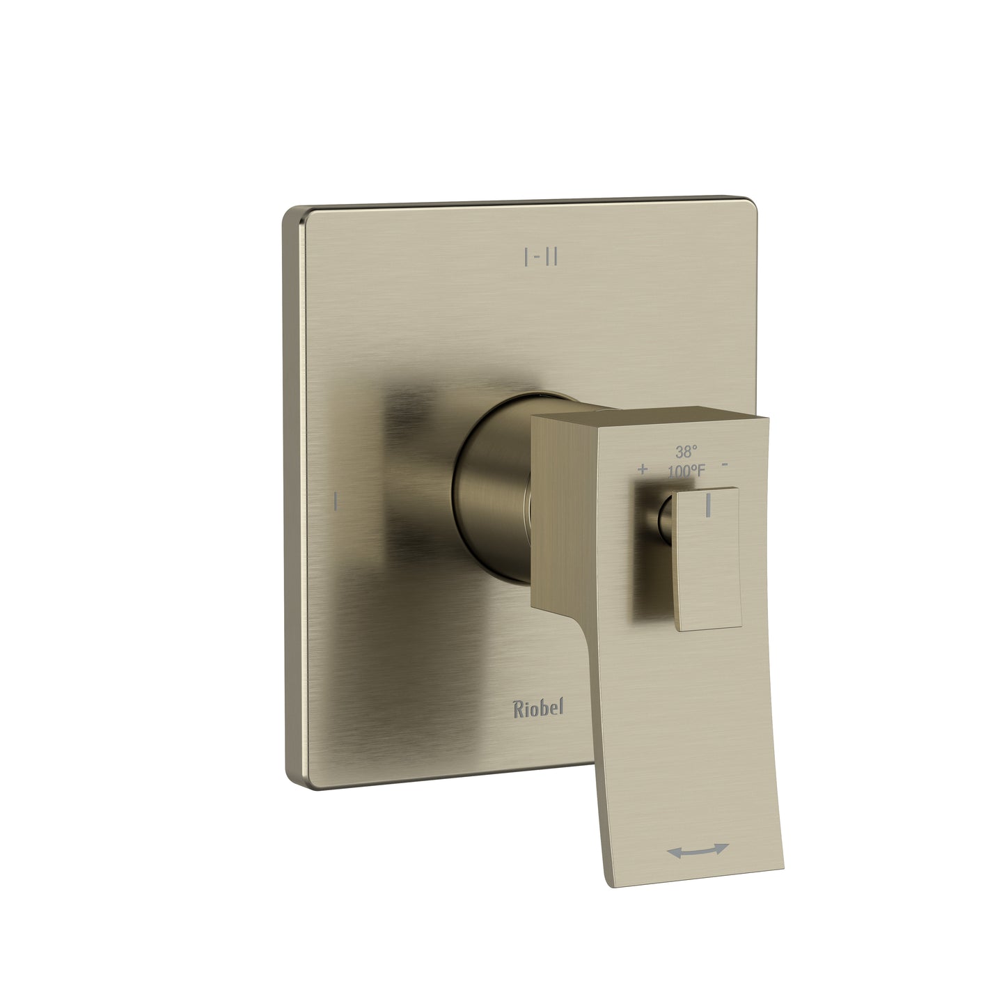 Riobel TZOTQ23 Zendo 1/2" Therm & Pressure Balance Trim With 3 Functions