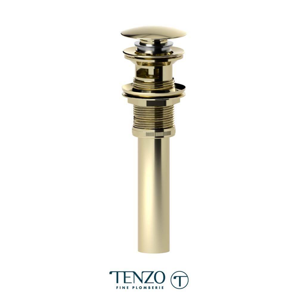 Tenzo DR-OF-01 Push Pop-Up Drain With Oveflow Round