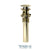 Tenzo DR-OF-01 Push Pop-Up Drain With Oveflow Round