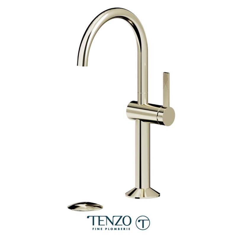 Tenzo PAL12-W Tall Single Hole Lavatory Faucet
