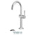 Tenzo PAL12-W Tall Single Hole Lavatory Faucet