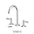 Tenzo PAL13-W 8 Inches Lavatory Faucet