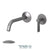 Tenzo PAL14-W Wall Mount Lavatory Faucet Mirror Instal