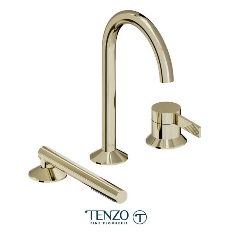 Tenzo PAL35 Paloma Deck Mount 3 Piece Tub Filler