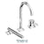 Tenzo PAL35 Paloma Deck Mount 3 Piece Tub Filler