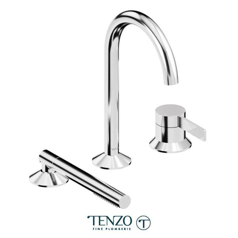Tenzo PAL35 Paloma Deck Mount 3 Piece Tub Filler