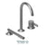 Tenzo PAL35 Paloma Deck Mount 3 Piece Tub Filler