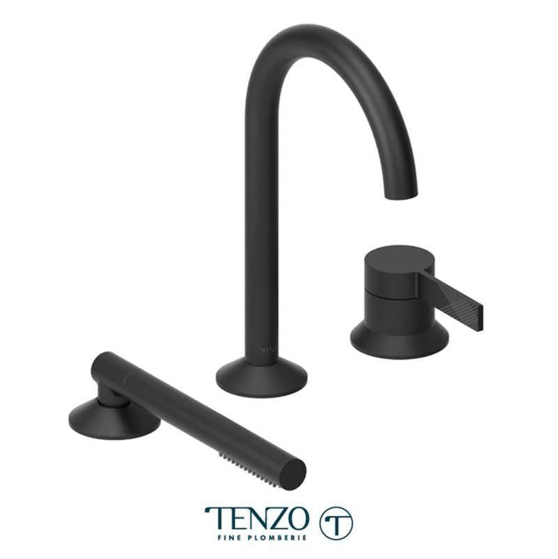 Tenzo PAL35 Paloma Deck Mount 3 Piece Tub Filler