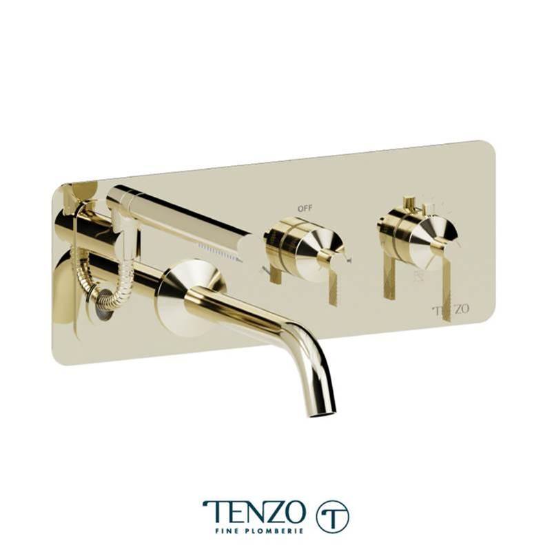 Tenzo PALT73 Wall Mount Tub Filler With Retractable Hose