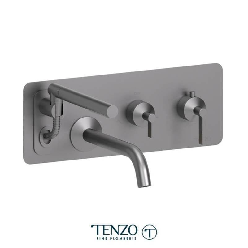 Tenzo PALT73 Wall Mount Tub Filler With Retractable Hose