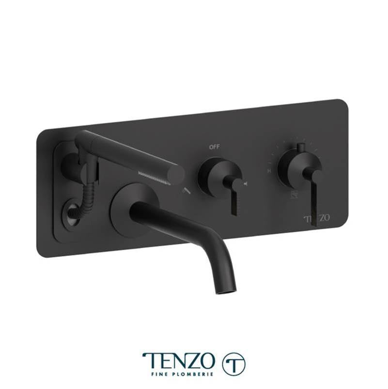 Tenzo PALT73 Wall Mount Tub Filler With Retractable Hose