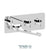 Tenzo PALT74 Wall Mount Tub Filler With Retractable Hose & 12'' Swivel Spout