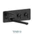 Tenzo PALT74 Wall Mount Tub Filler With Retractable Hose & 12'' Swivel Spout