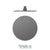 Tenzo SSTS-10-R Shower Head Round 25CM Stainless Steel 2MM