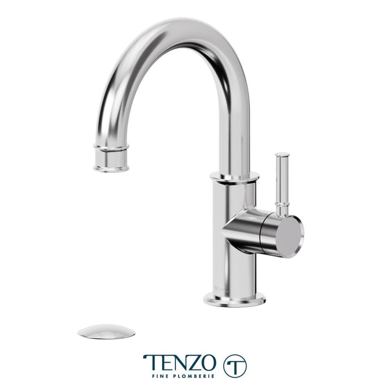 Tenzo ALY10-P Alyss Single Hole Lavatory Faucet With Drain