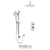 Tenzo F-ALYPB32-21132 Trim For Alyss T-Box Kit 2 Functions Pressure Balance