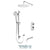 Tenzo ALYPB33-501125 Alyss T-Box Kit 3 Functions Pressure Balance