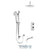 Tenzo F-ALYPB33-511315 Trim For Alyss T-Box Kit 3 Functions Pressure Balance