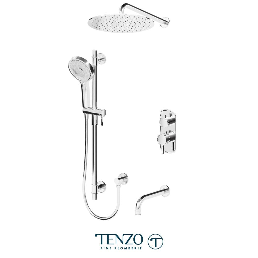 Tenzo F-ALYT33-501135-CR Trim For Alyss T-Box Kit 3 Functions Thermo Chrome Finish