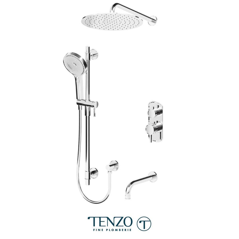 Tenzo F-ALYT33-501135-CR Trim For Alyss T-Box Kit 3 Functions Thermo Chrome Finish