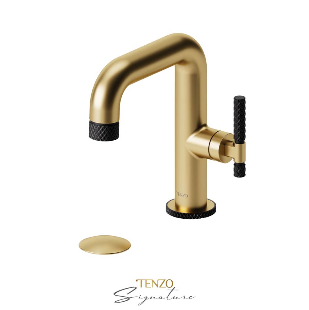 Tenzo BE10-C-W Single Hole Lavatory Faucet With Drain Bellacio-C