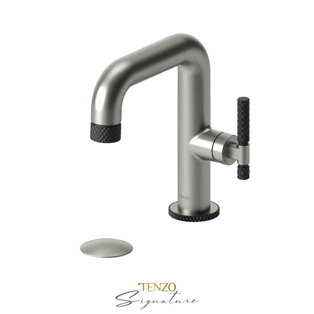 Tenzo BE10-C-W Single Hole Lavatory Faucet With Drain Bellacio-C