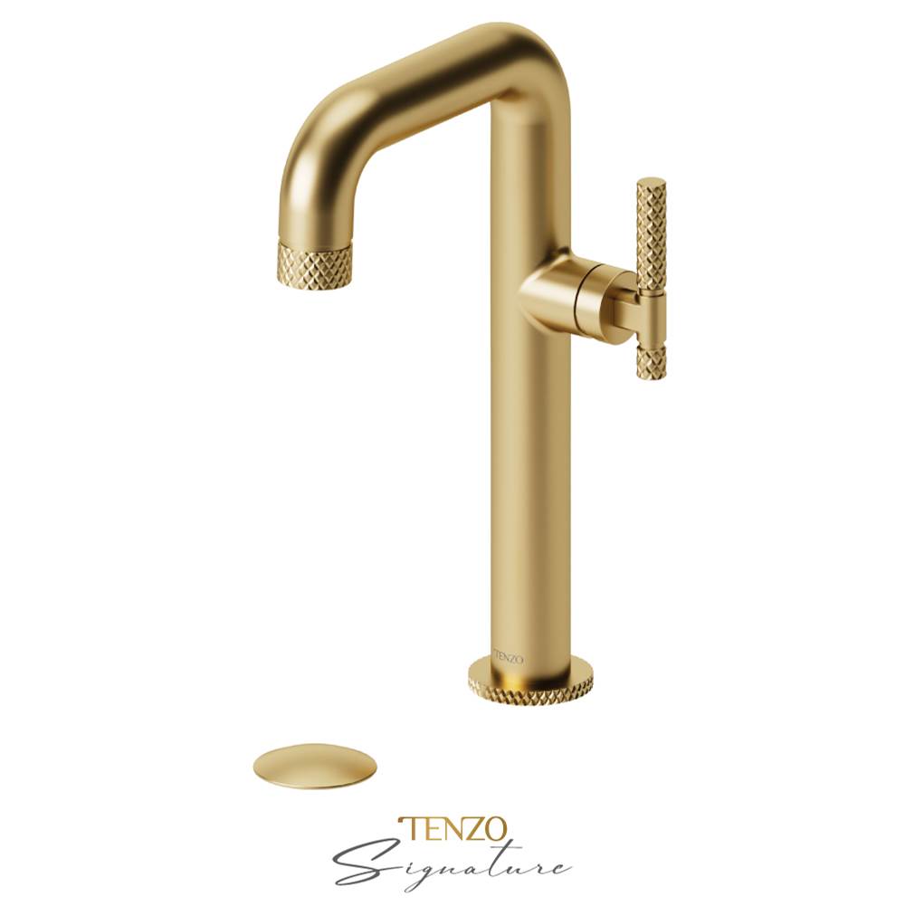 Tenzo BE10H-C-P Tall Single Lavatory Faucet With Drain Bellacio-C - Parent