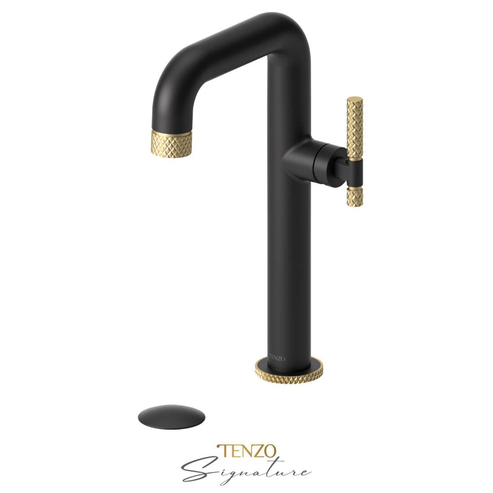 Tenzo BE10H-C-W Tall Single Lavatory Faucet With Drain Bellacio-C - Parent