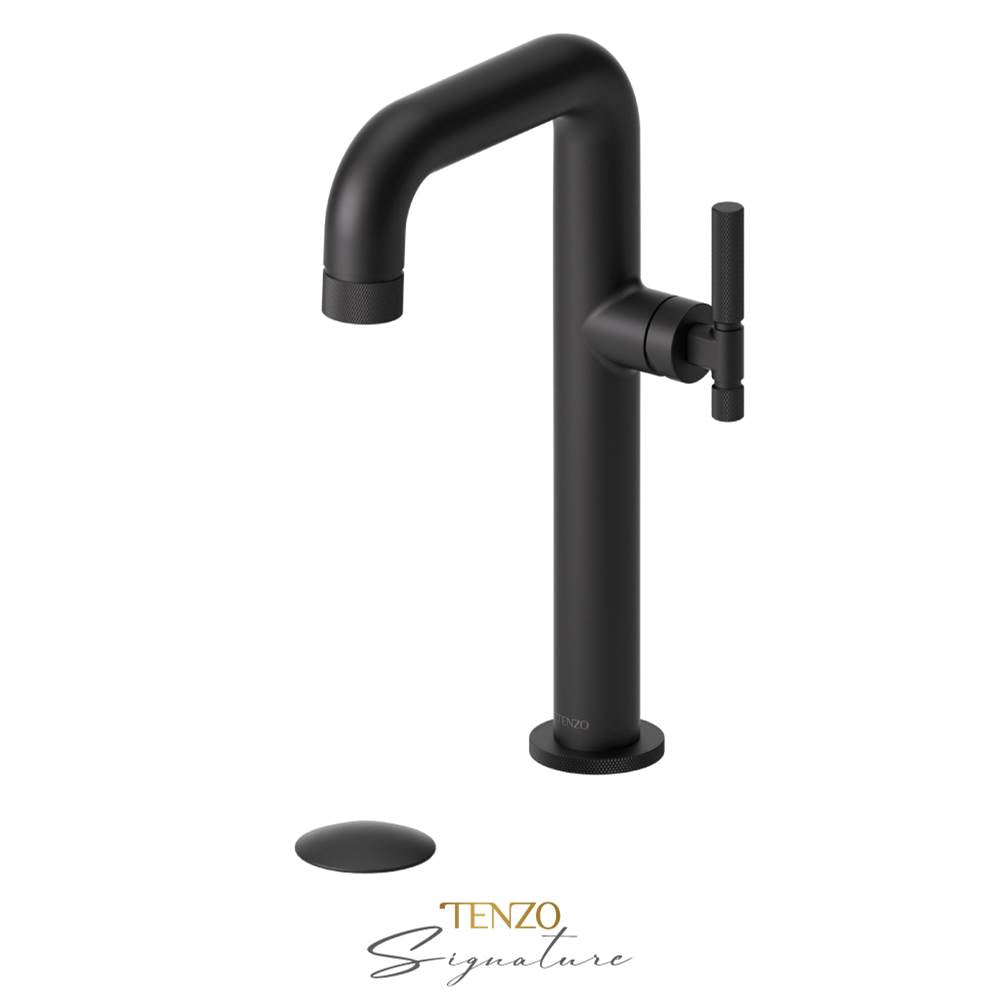 Tenzo BE10H-F-P Tall Single Lavatory Faucet With Drain Bellacio-F