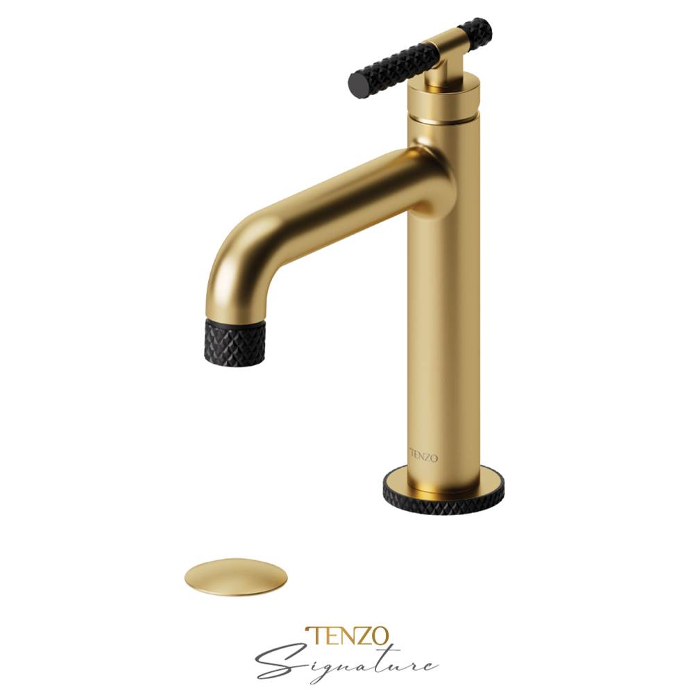 Tenzo BE11-C-P Single Hole Lavatory Faucet With Drain Bellacio-C