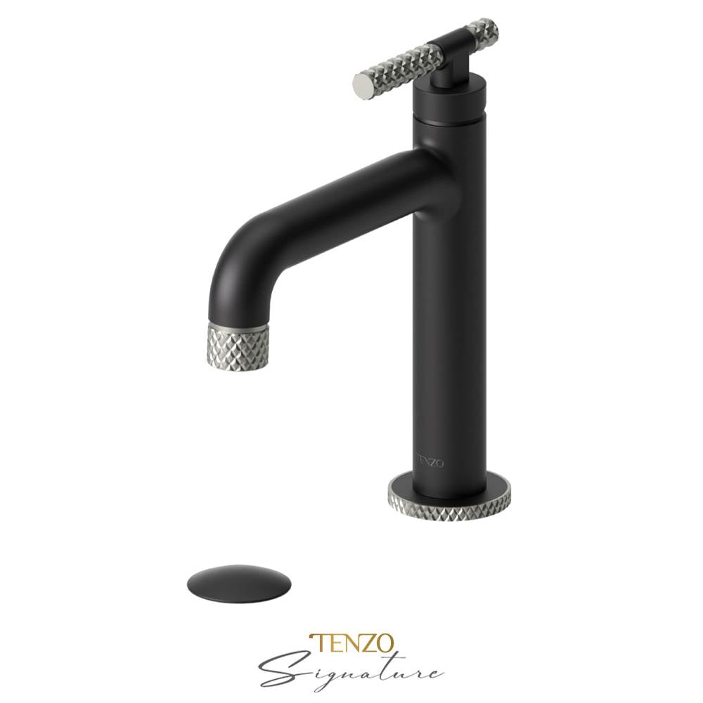 Tenzo BE11-C-P Single Hole Lavatory Faucet With Drain Bellacio-C