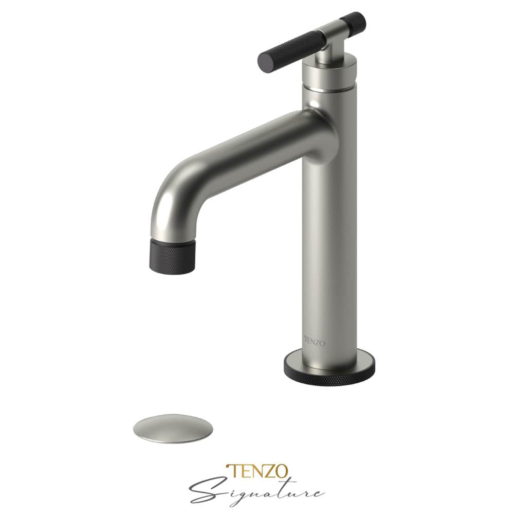 Tenzo BE11-F-W Single Hole Lavatory Faucet With Drain Bellacio-F