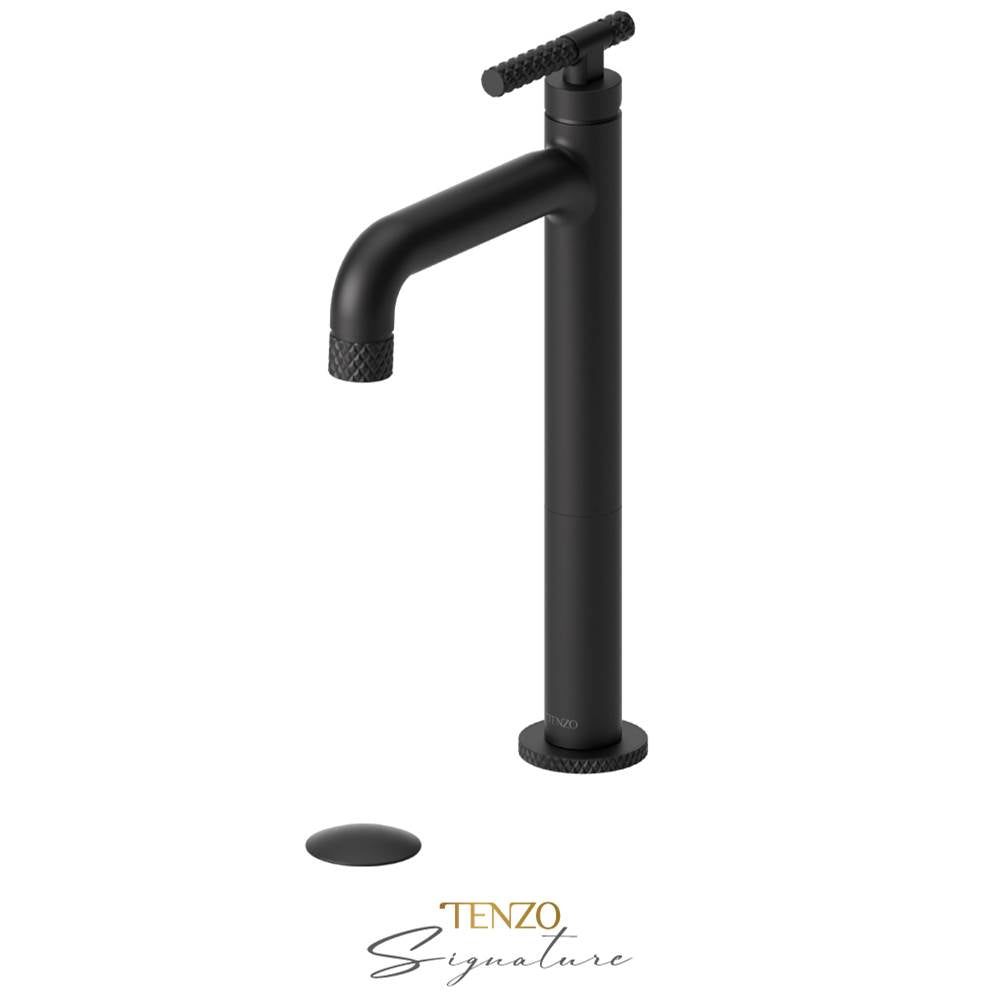 Tenzo BE11H-C-P Tall Single Lavatory Faucet With Drain Bellacio-C