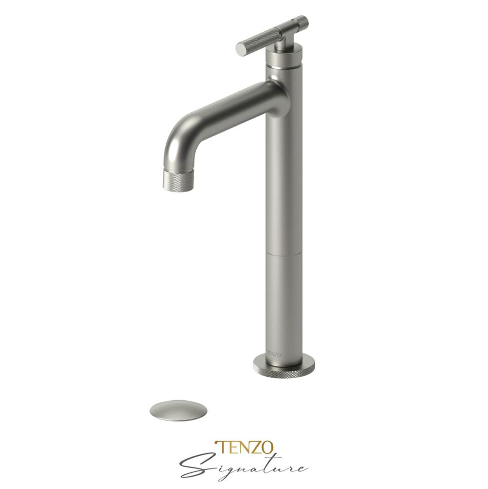 Tenzo BE11H-F-P Tall Single Lavatory Faucet With Drain Bellacio-F