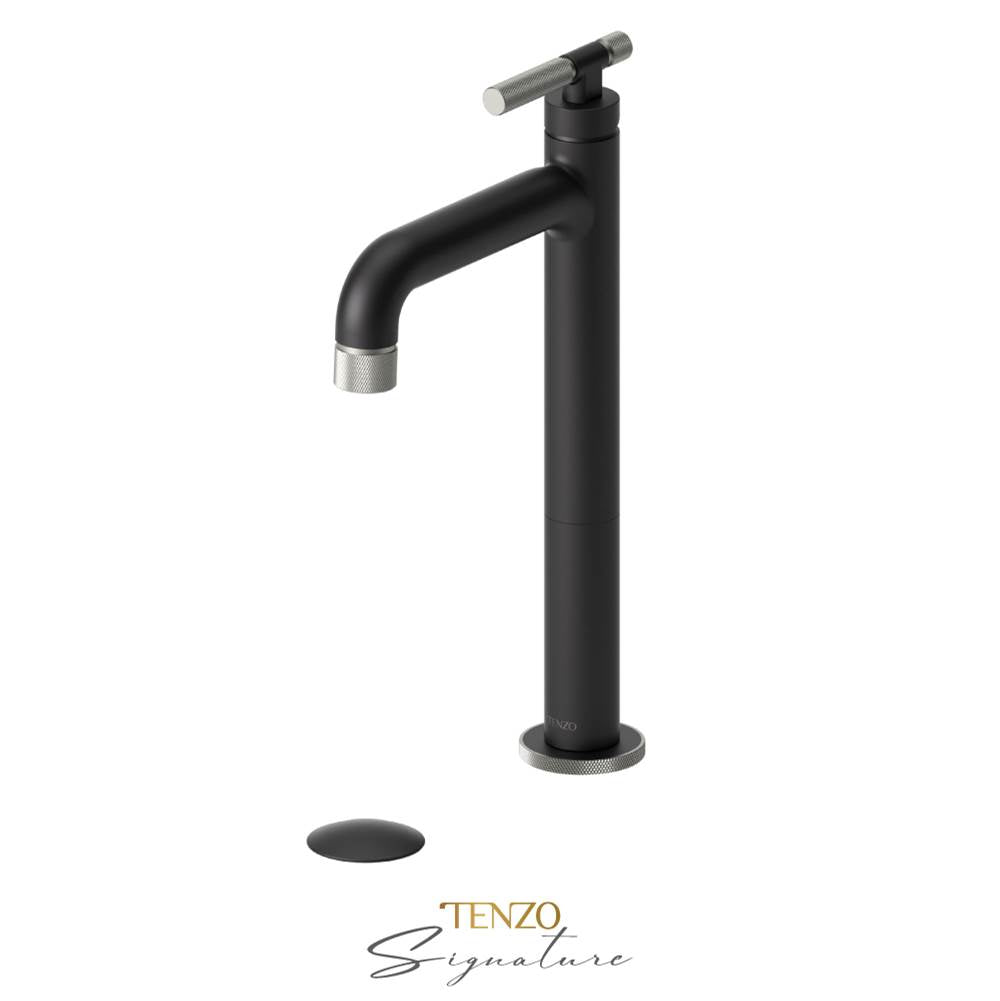 Tenzo BE11H-F-P Tall Single Lavatory Faucet With Drain Bellacio-F