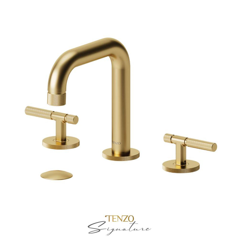 Tenzo BE13-F-W 8" Lavatory Faucet With Drain Bellacio-F