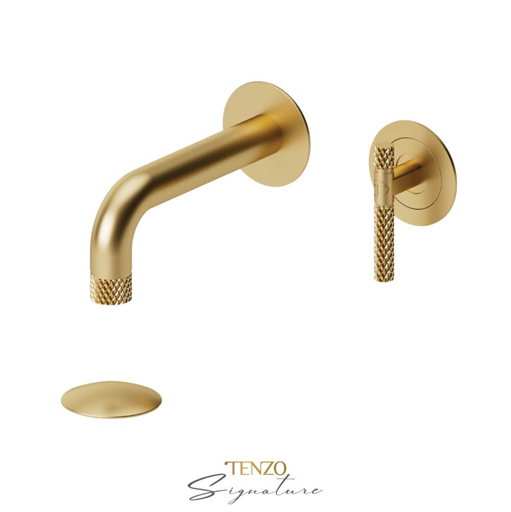 Tenzo BE14-C-W Wall Mount Lavatory Faucet With Drain Bellacio-C