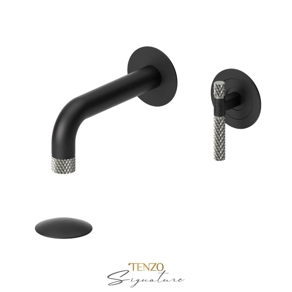 Tenzo BE14-C-P Wall Mount Lavatory Faucet With Drain Bellacio-C