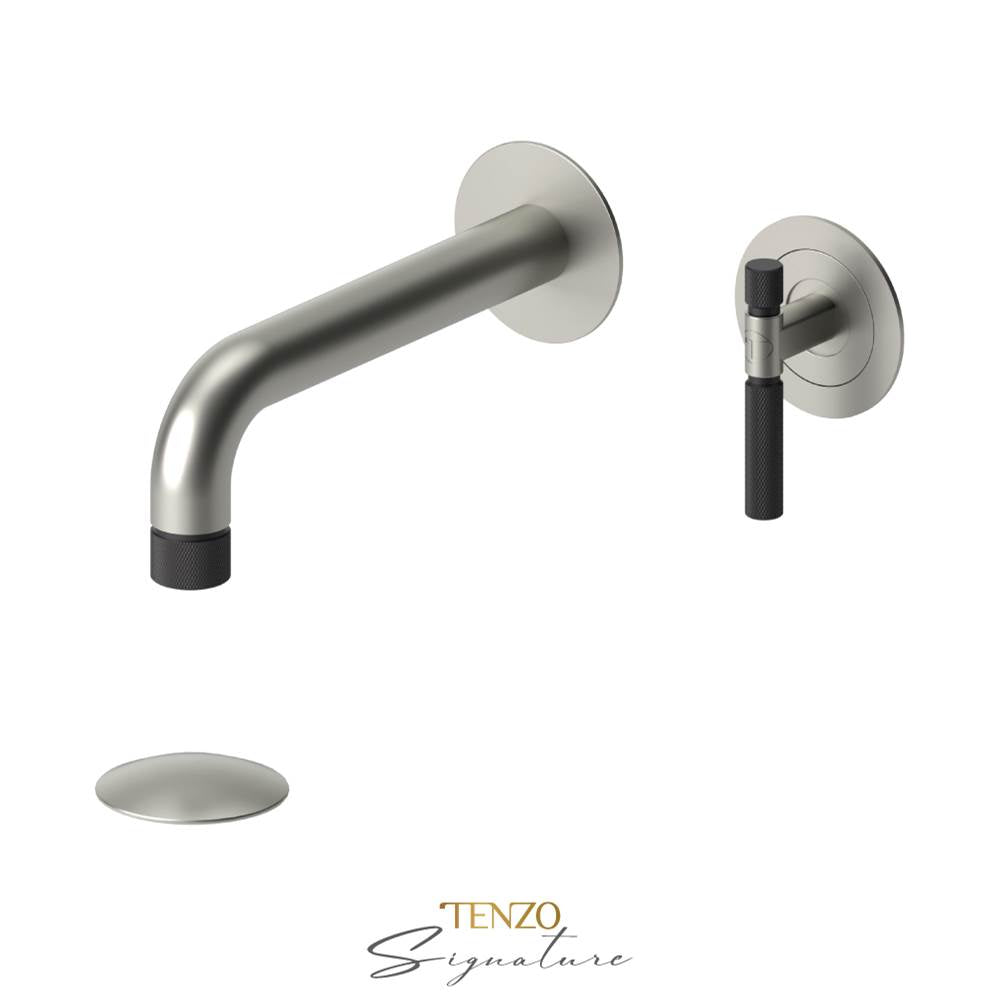 Tenzo BE14-F-P Wall Mount Lavatory Faucet With Drain Bellacio-F