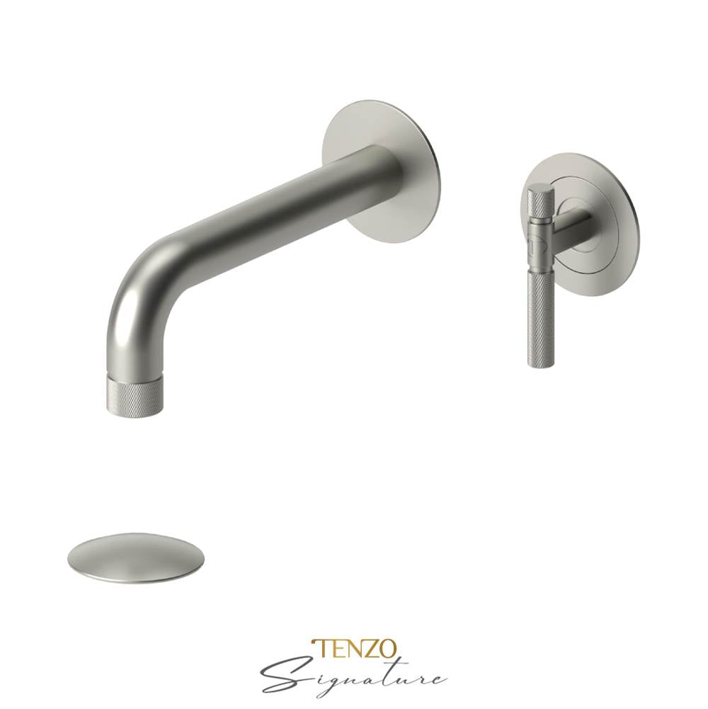 Tenzo BE14-F-W Wall Mount Lavatory Faucet With Drain Bellacio-F