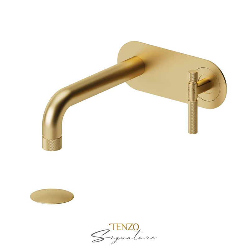 Tenzo F-BE15-F-W Trim For Wall Mount Lav. Faucet Drain Bellacio-F