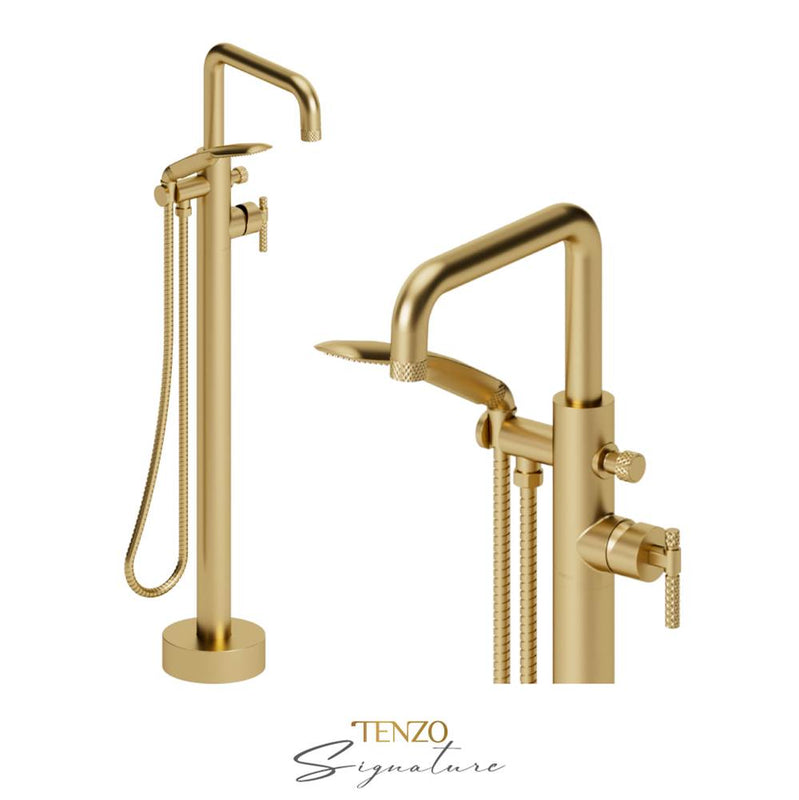 Tenzo BE52-C Floor Mount Tub Filler Bellacio-C