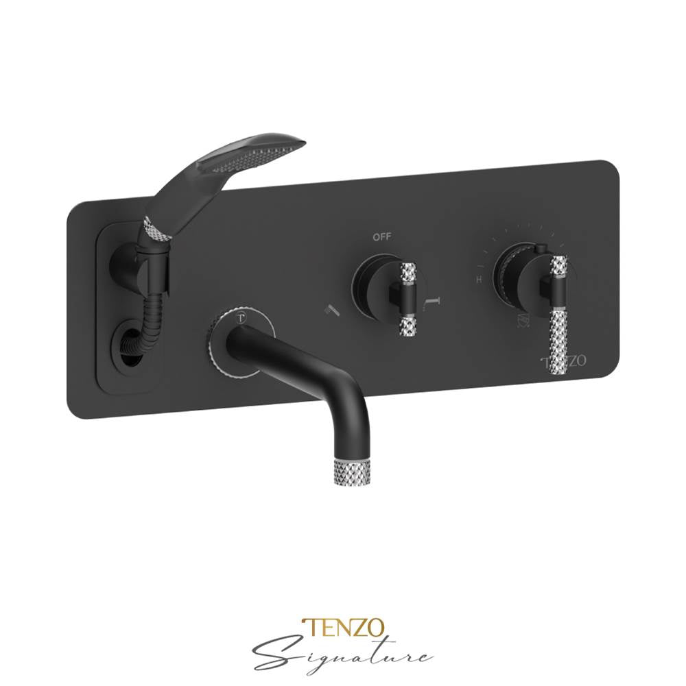 Tenzo F-BET73-C Trim For Wall Mount Tub Faucet With Retractable Hose Bellacio-C - Parent