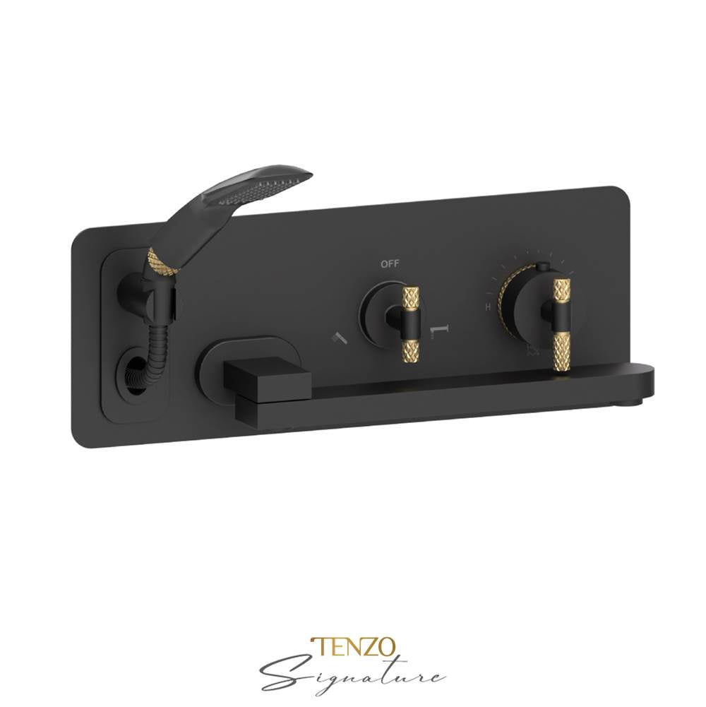 Tenzo F-BET74-C Trim For Wall Mount Tub Faucet With Swivel Spout Bellacio-C - Parent