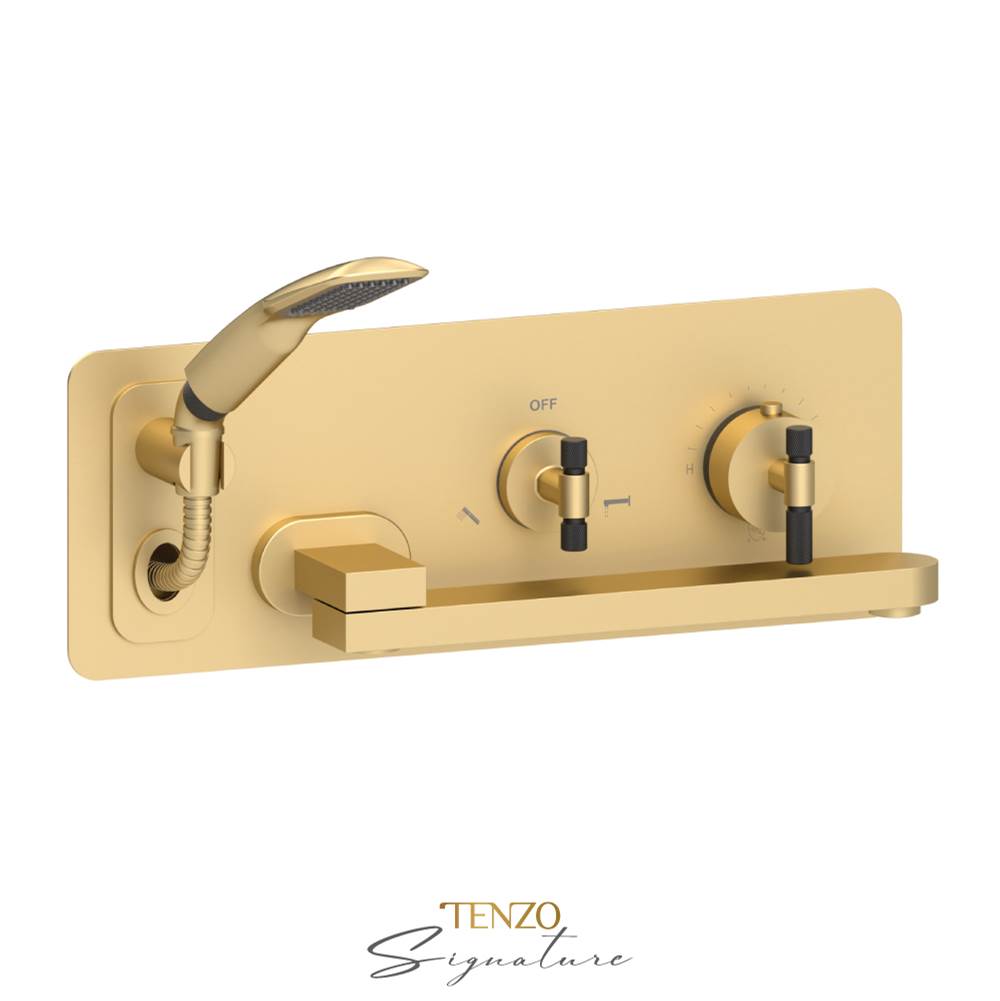 Tenzo BET74-F Wall Mount Tub Faucet With Swivel Spout Bellacio-F